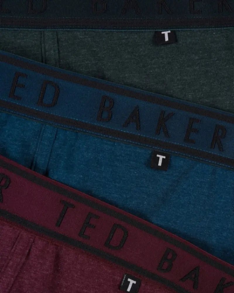 Ted BakerBoxer Briefs 3 - pack3 - Pack Coloured Boxer Briefs, Blue/Pool/BurgundyBoxers & Briefs
