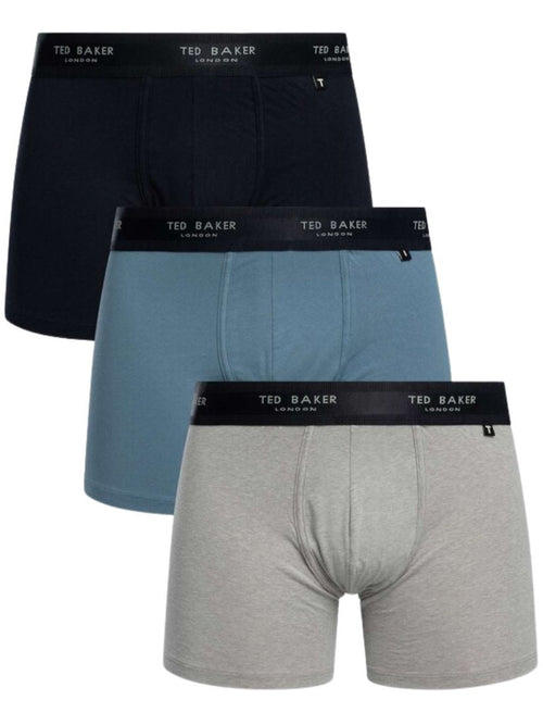 Ted BakerBoxer Briefs 3 - pack3 - Pack Coloured Boxer Briefs, Navy/Grey/BlueBoxers & Briefs