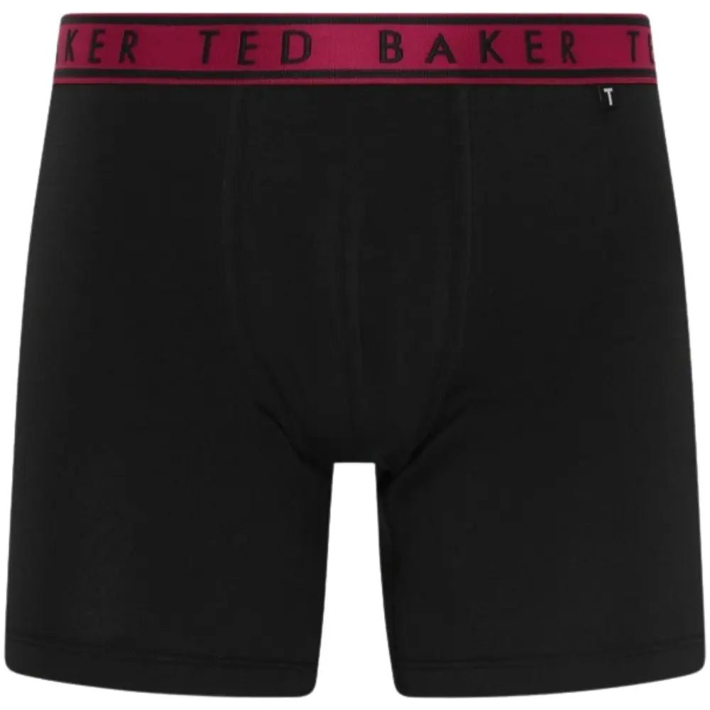 Ted BakerBoxer Briefs 3 - pack3 - Pack Contrast Waistband Boxer Briefs, Black w/ blue/pool/burgundyBoxers & Briefs