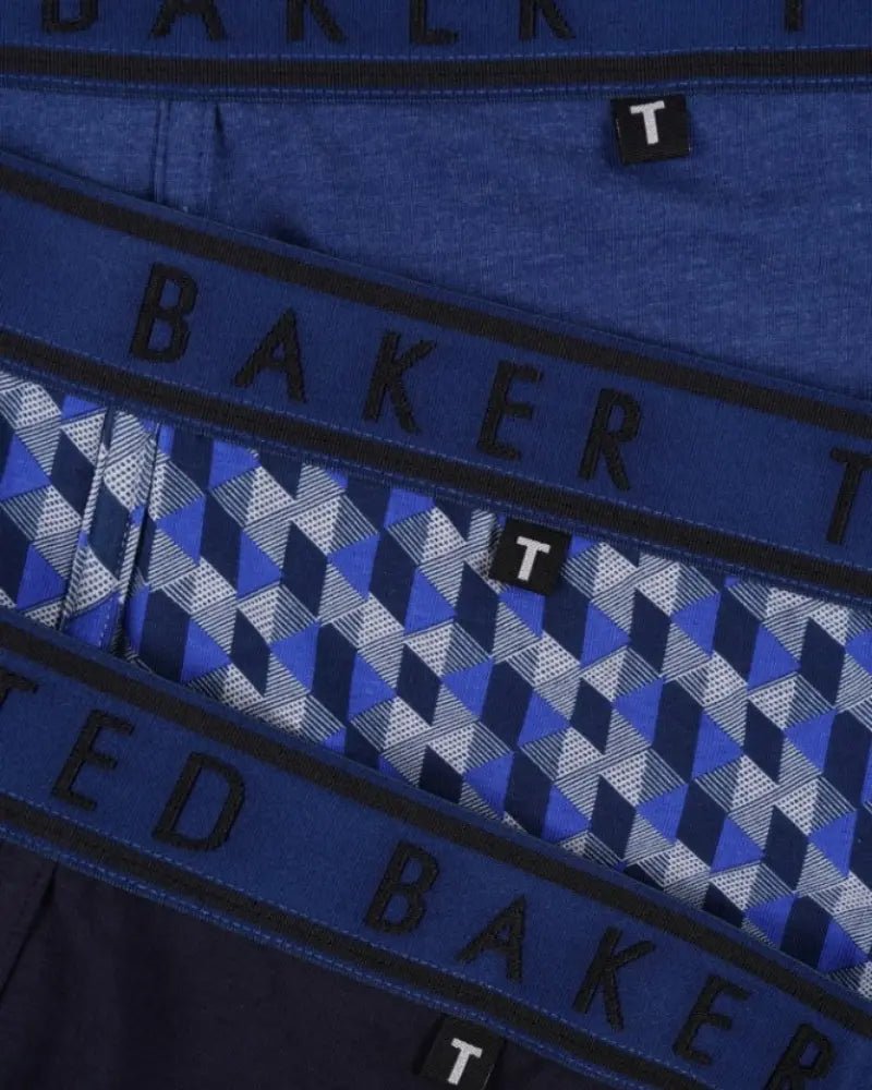Ted BakerBoxer Briefs 3 - pack3 - Pack Geo Print Boxer Briefs, Blue/NavyBoxers & Briefs