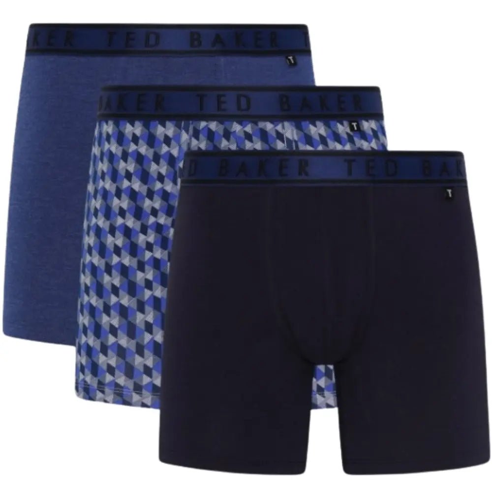 Ted BakerBoxer Briefs 3 - pack3 - Pack Geo Print Boxer Briefs, Blue/NavyBoxers & Briefs