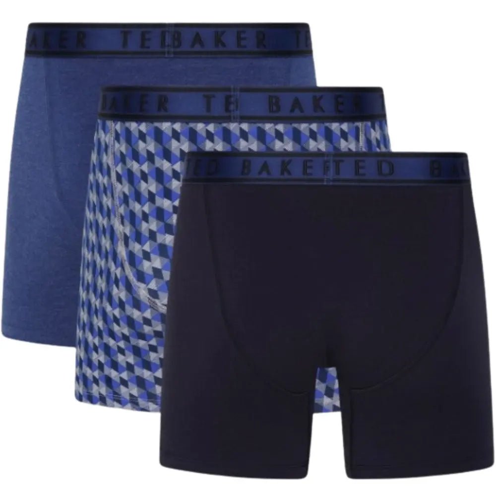 Ted BakerBoxer Briefs 3 - pack3 - Pack Geo Print Boxer Briefs, Blue/NavyBoxers & Briefs
