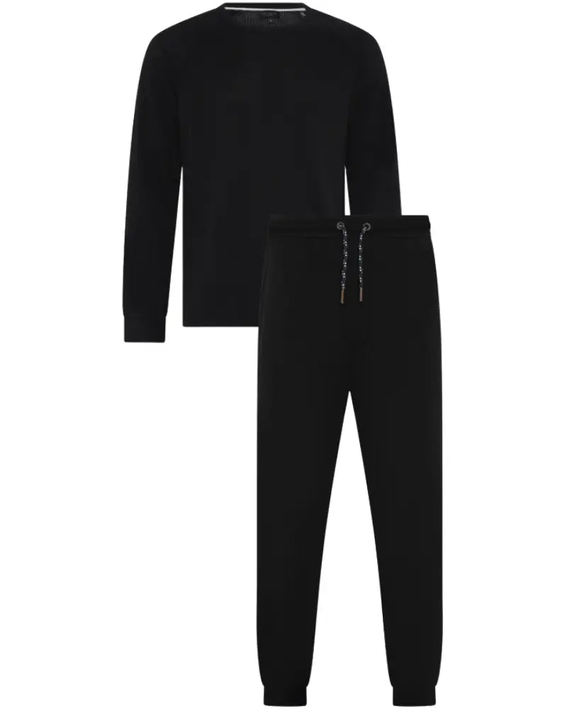 Ted BakerTracksuitWaffle Long - Sleeve Top & Joggers Lounge Set, BlackBoxers & Briefs