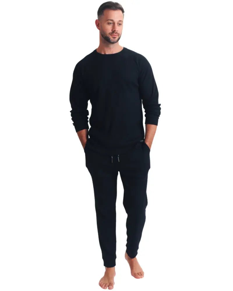 Ted BakerTracksuitWaffle Long - Sleeve Top & Joggers Lounge Set, BlackBoxers & Briefs