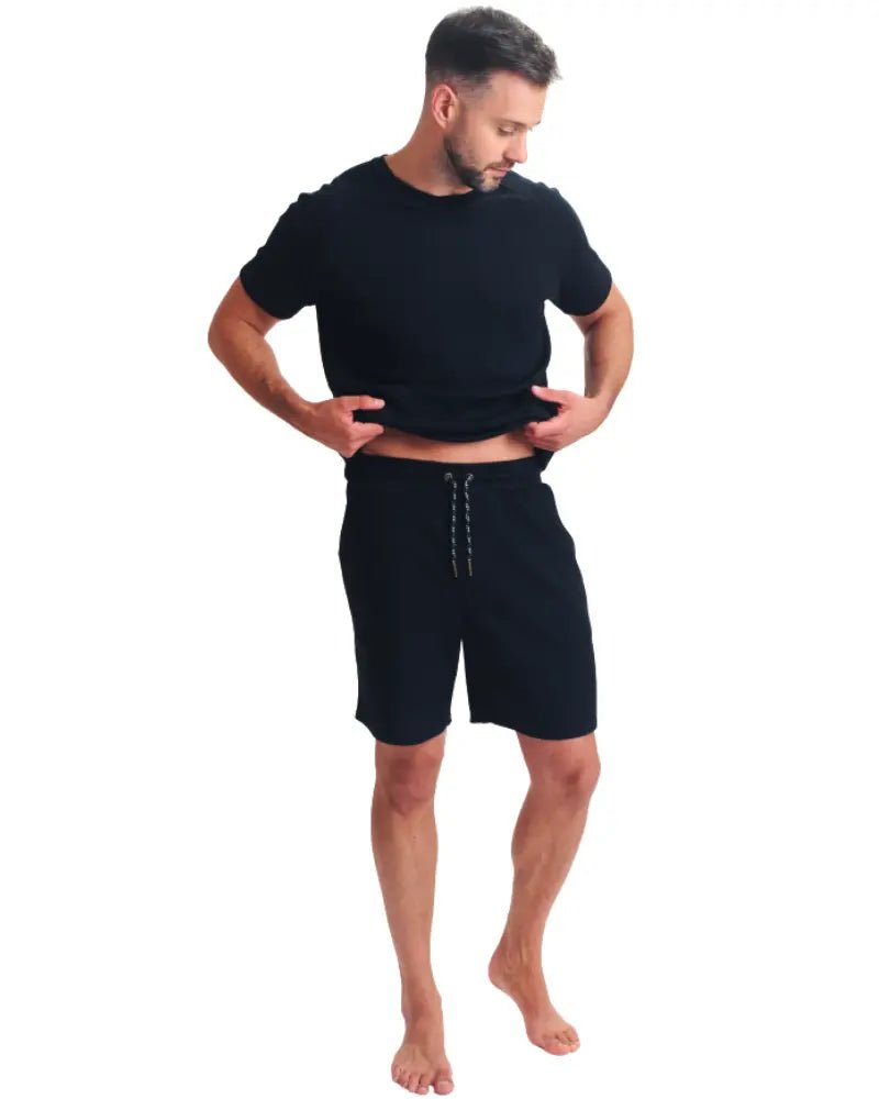 Ted BakerTracksuitWaffle T-Shirt & Shorts Lounge Set, BlackBoxers & Briefs