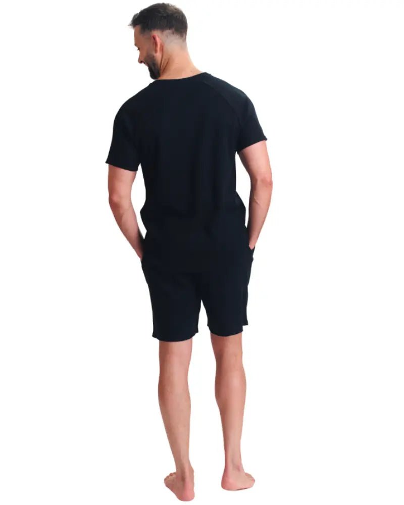 Ted BakerTracksuitWaffle T-Shirt & Shorts Lounge Set, BlackBoxers & Briefs