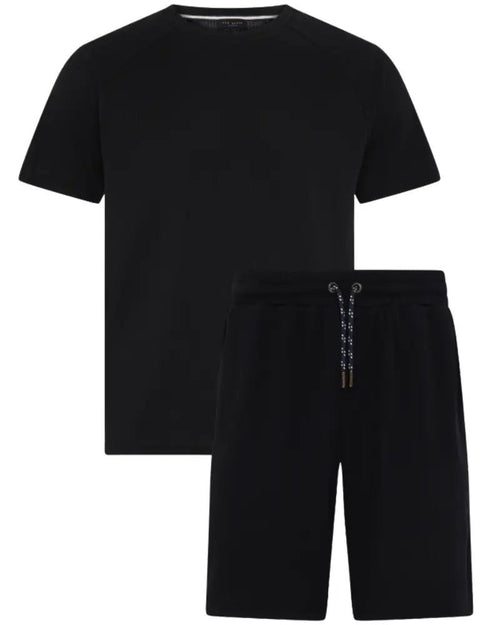 Ted BakerTracksuitWaffle T-Shirt & Shorts Lounge Set, BlackBoxers & Briefs