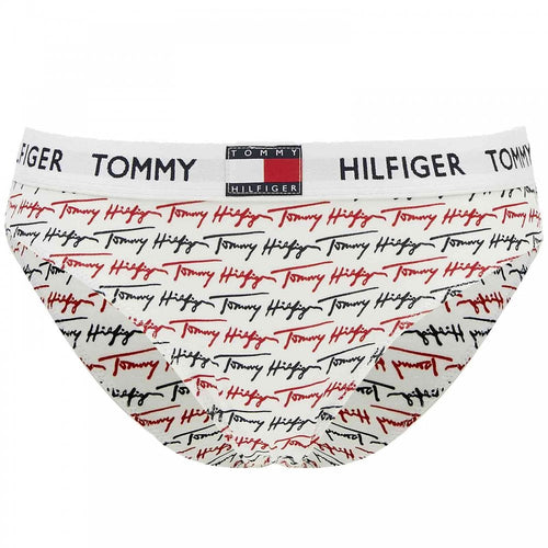 Slip de bikini imprimé Signature, Ag/Imprimé/Blanc