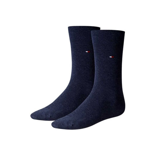 2-Pack Classic Embroidered Logo Women's Socks, Jeans Blue