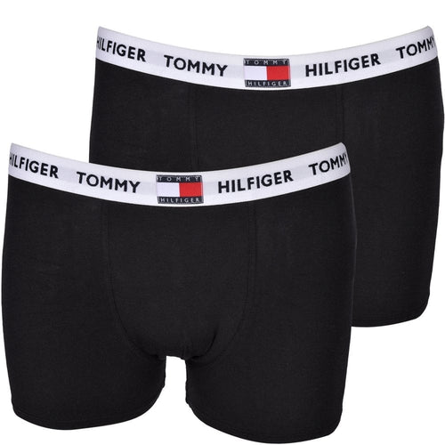 2-Pack Flag Logo Boys Boxer Trunks, Black