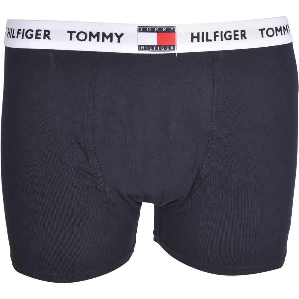 Tommy Hilfiger - 2 - Pack Flag Logo Boys Boxer Trunks, Red/Navy - Boxers - and - Briefs.net