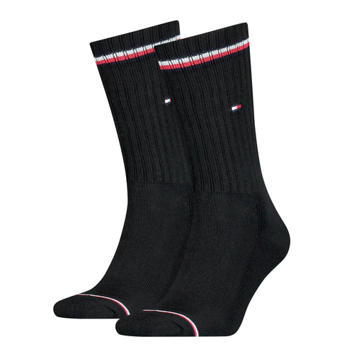 2-Pack Iconic Logo Sports Socks, Black