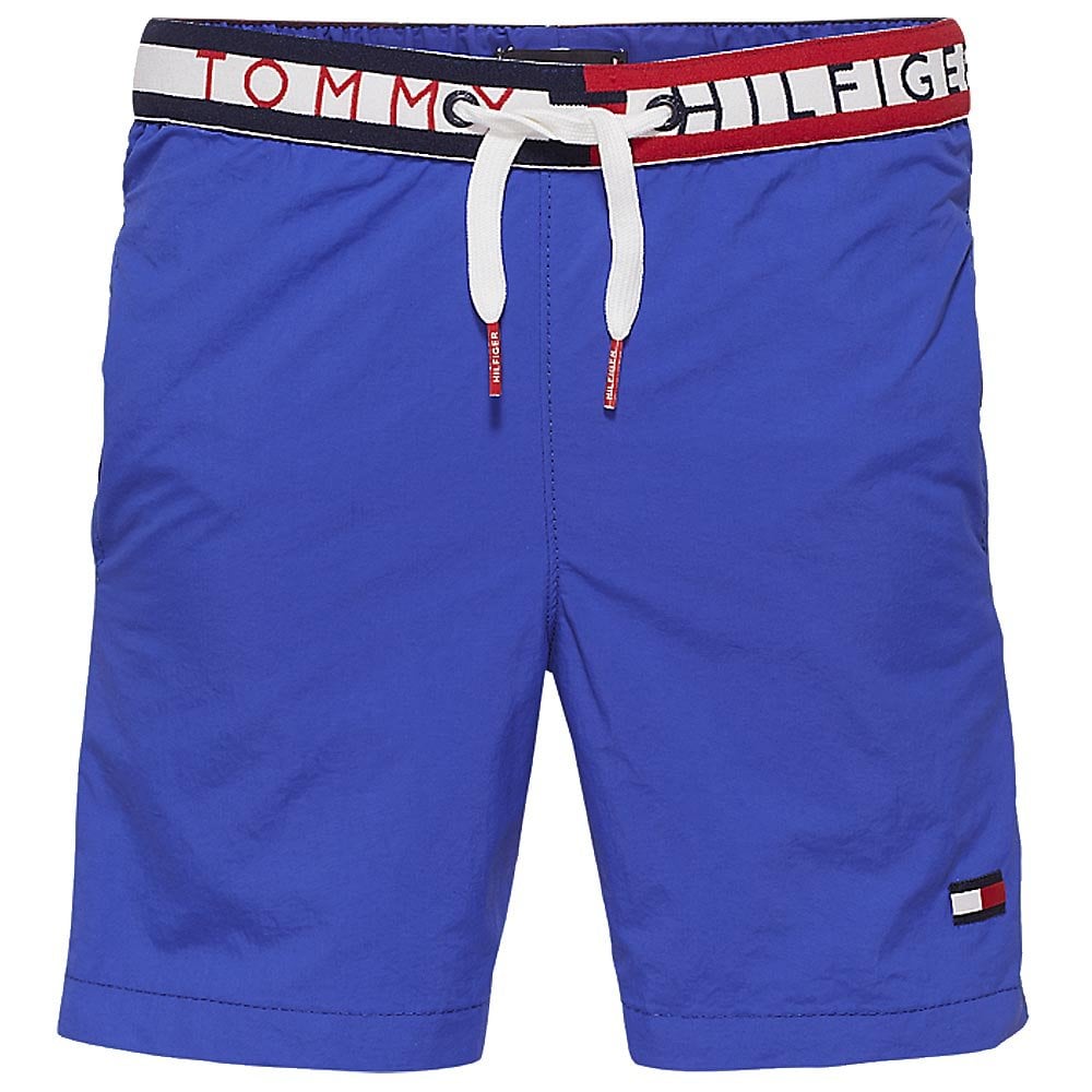 Boys Bold Pocket Swim Shorts, Surf The Web