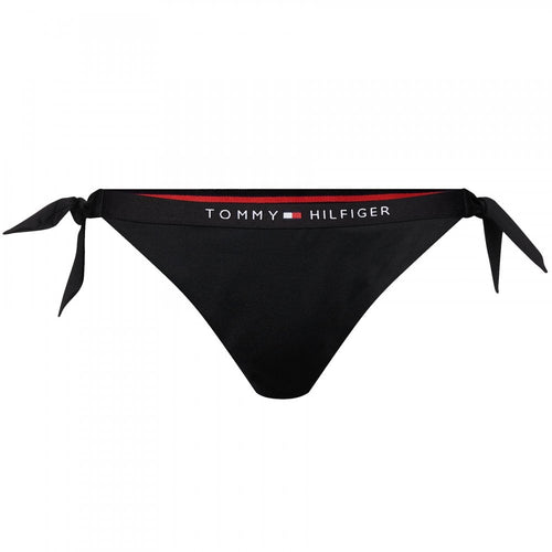 Bikini avec logo à nouer sur le côté, PVH Noir