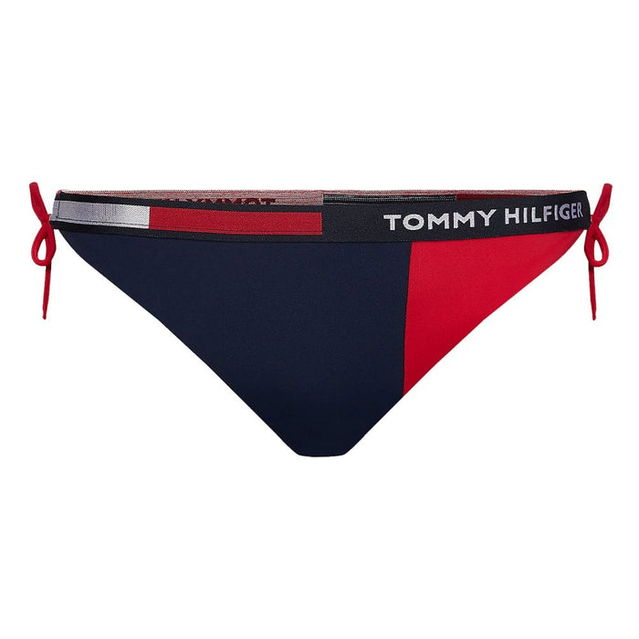 Tommy Hilfiger Cheeky String Side Tie Bikini Bottoms Pitch Blue ...