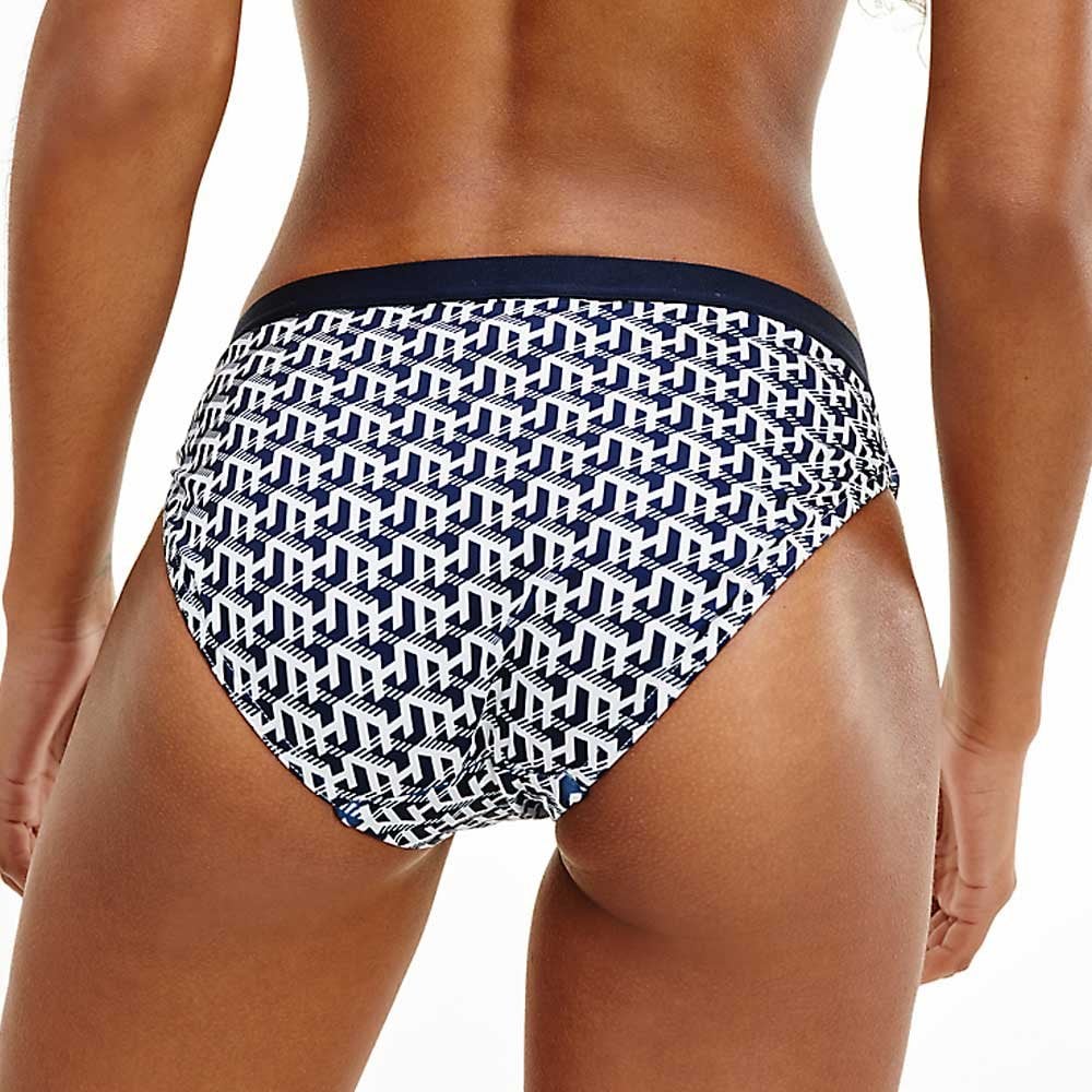 Tommy Hilfiger - Classic Logo Waistband Bikini Bottoms, TH Cube Print - Boxers - and - Briefs.net