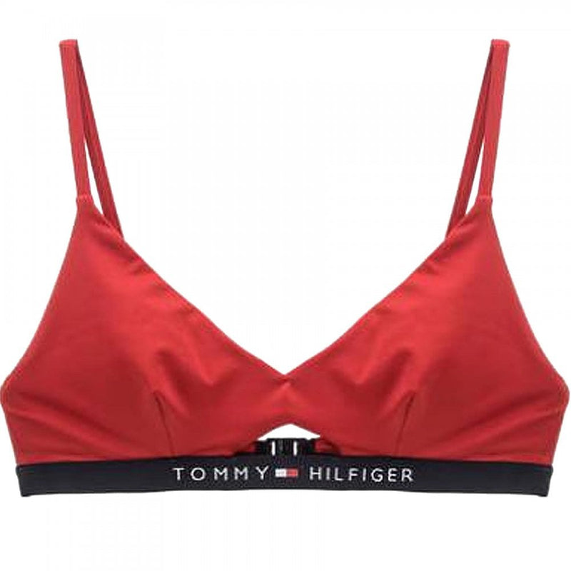 Tommy Hilfiger Cut Out Detail Swim Bikini Top, Tango Red – Boxers & Briefs