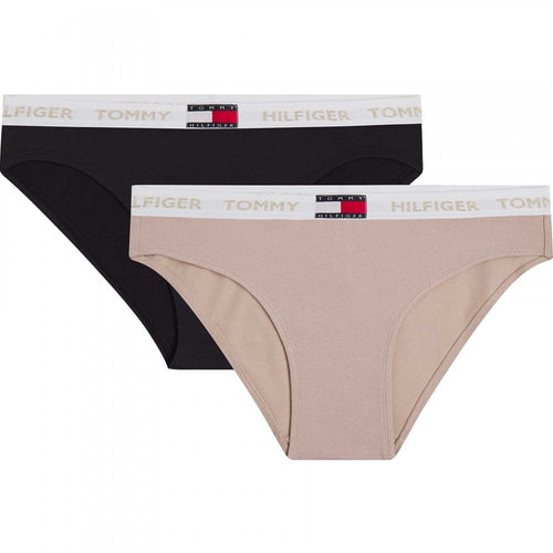 Girls 2 Pack Organic Cotton Bikini Brief, Desert Sky / Balanced Beige