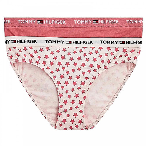 Girls 2 Pack Original Bikini Brief, Klu/Multi/Star/Aop/Hamptons Pink