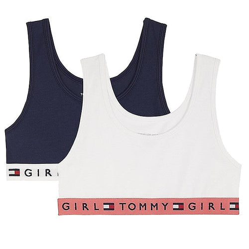Mädchen 2er-Pack REMIX Bralette, Navy Blazer / Weiß