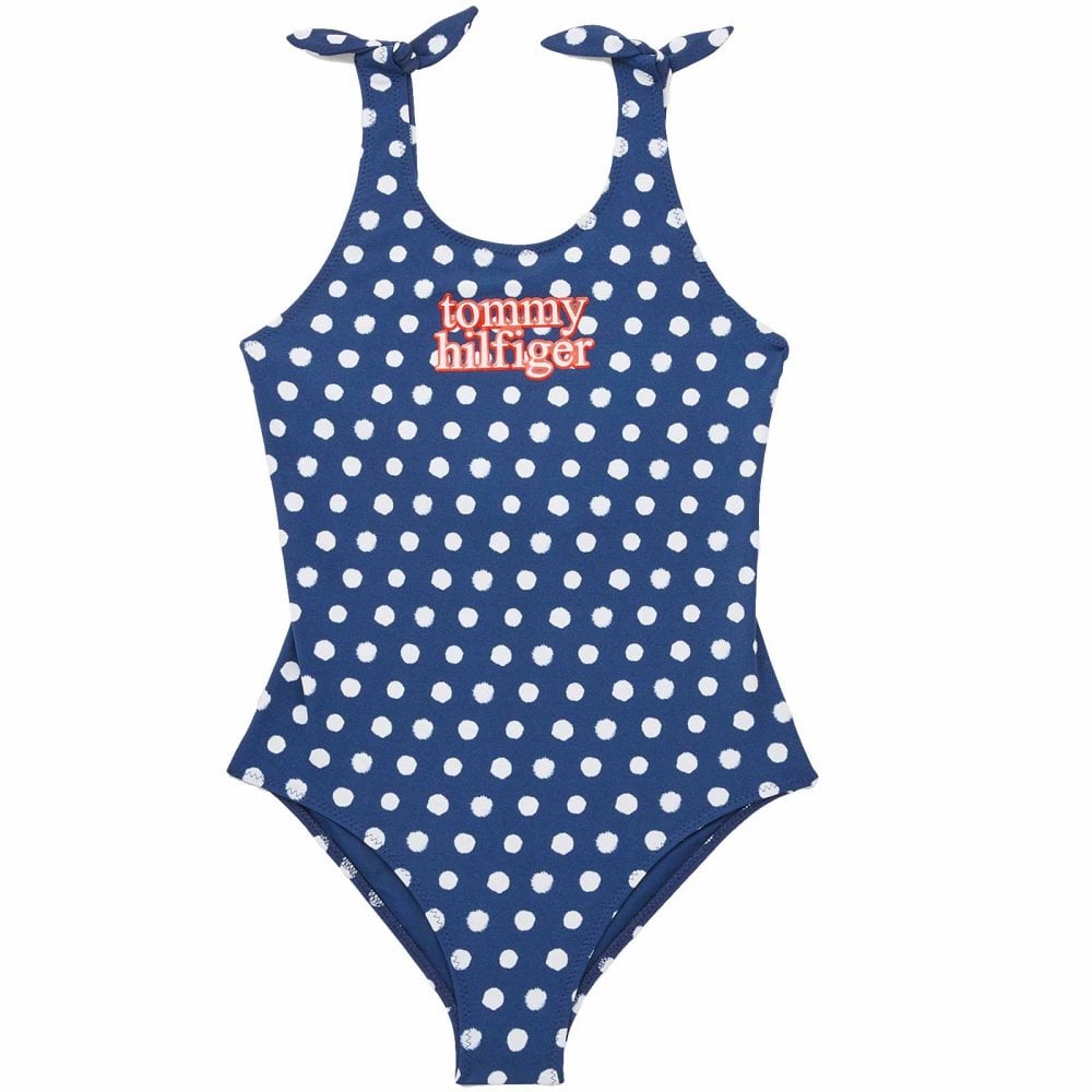 Schwimm-Einteiler für Mädchen, Hilfiger Polka Dot