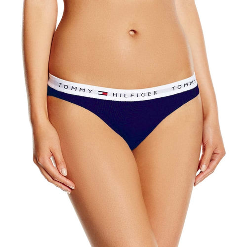 Iconic Bikinihose aus Baumwolle, Marineblau