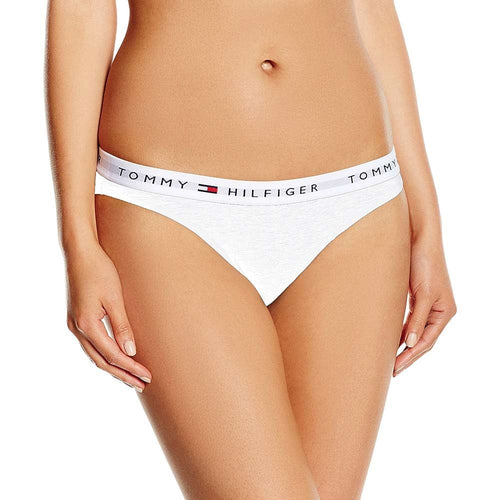 Ikonischer Bikinislip aus Baumwolle, Weiß