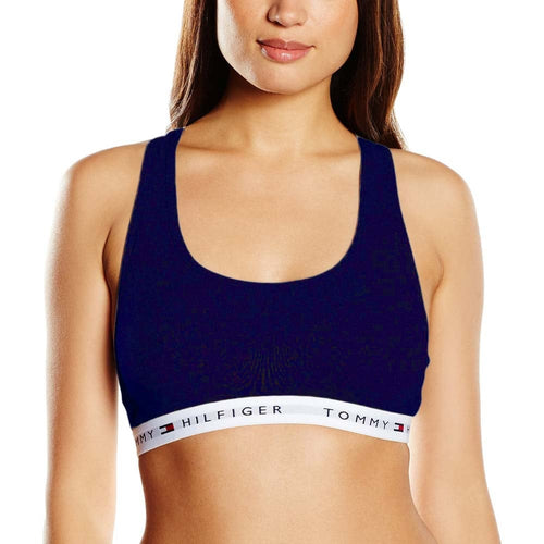 Iconic Cotton Bralette, Navy