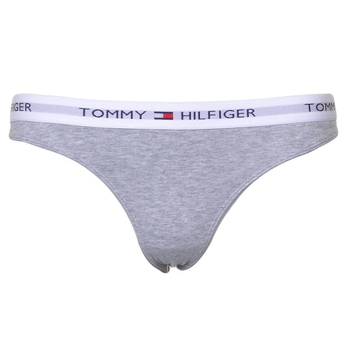 Iconic Cotton Thong, Grey