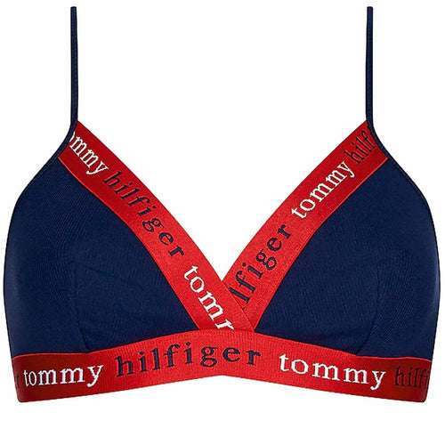 Triangel-BH aus Bio-Baumwolle, Marineblau