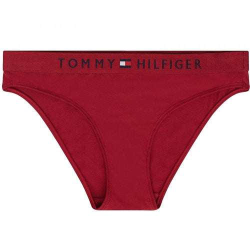 Bikinihose mit Original-Logo, Rhabarber