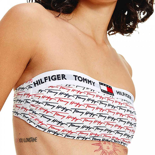 Signature Bandeau Swim Bikini Top, Tommy Dna