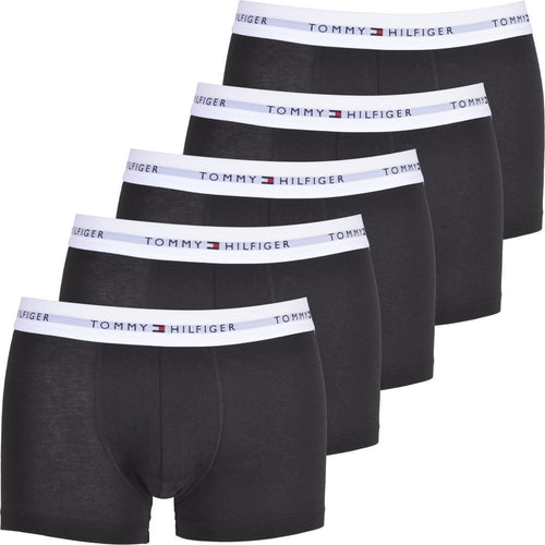 Signature Cotton 5er-Pack Boxershorts, Schwarz/Weiß