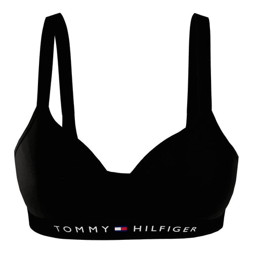 TH Original gepolstertes Bralette mit V-Ausschnitt, Schwarz