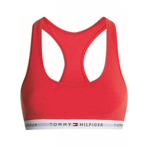 Tommy Icons Ungefüttertes Bralette, Rot