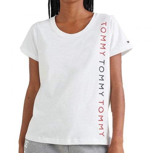 Logo Embroidery Crew Neck T-shirt, White