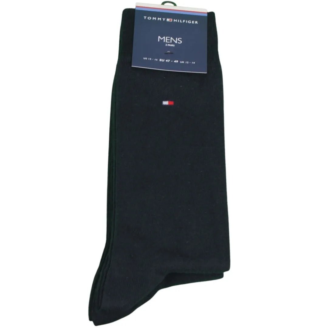 Tommy HilfigerSocks 2 - pack2 - Pack Classic Embroidered Logo Socks, Dark NavyBoxers & Briefs