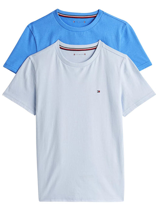 Tommy HilfigerT-Shirts 2 - pack2 - Pack Flag Logo Boys T-Shirts, Blue MixBoxers - and - Briefs.net