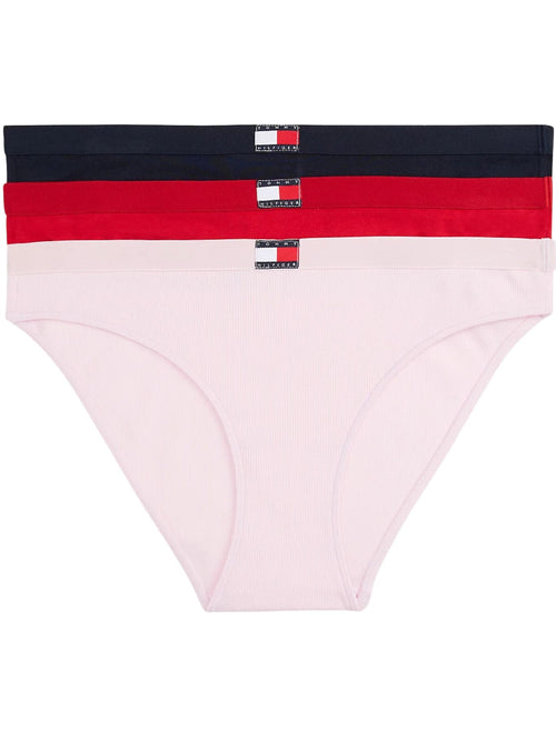 Tommy HilfigerBriefs 3 - pack3 - Pack Heritage Badge Bikini Briefs, Pink/Red/NavyBoxers - and - Briefs.net