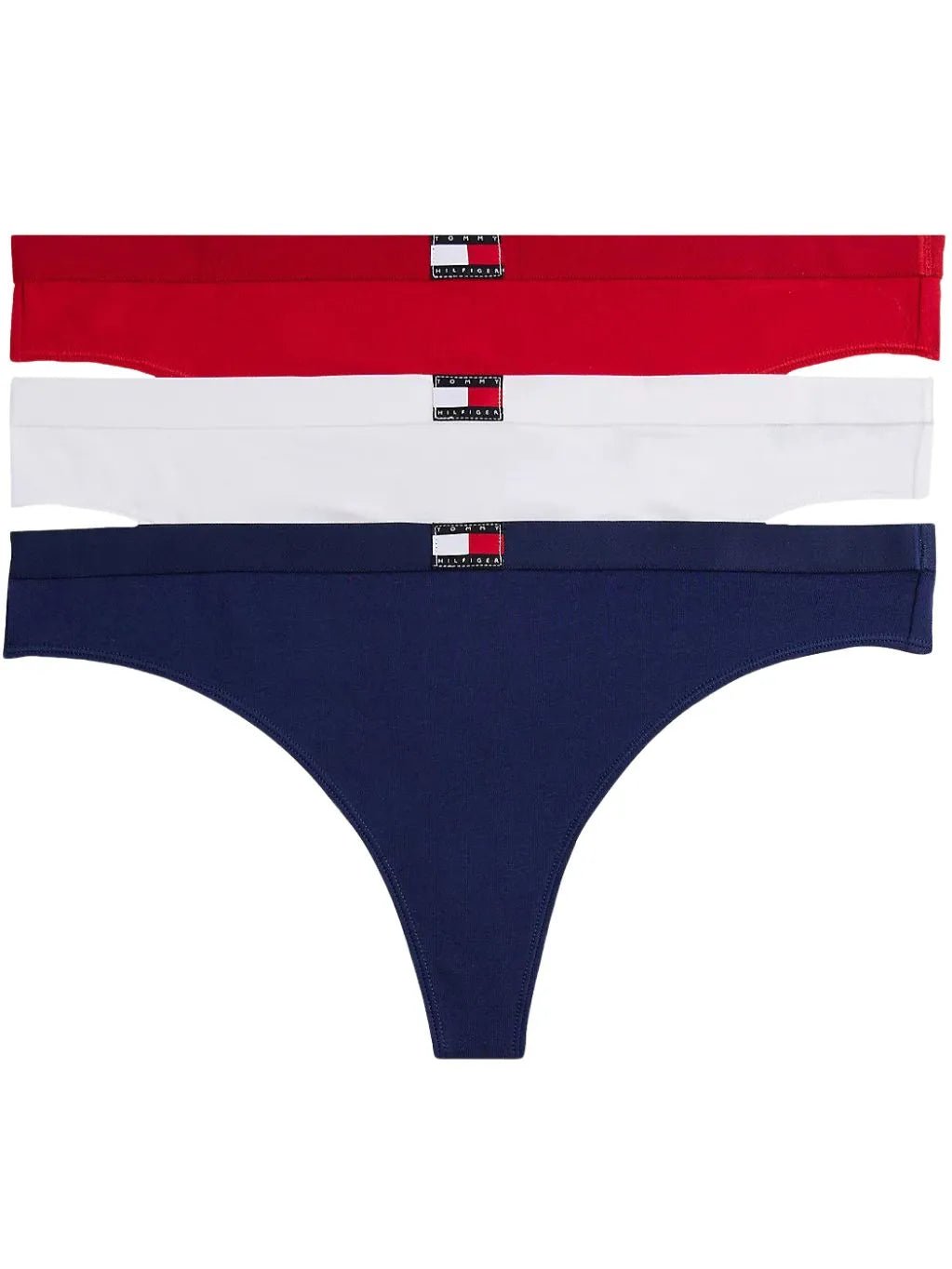 Tommy HilfigerThongs 3 - pack3 - Pack Heritage Badge Thongs, Red/White/NavyBoxers & Briefs