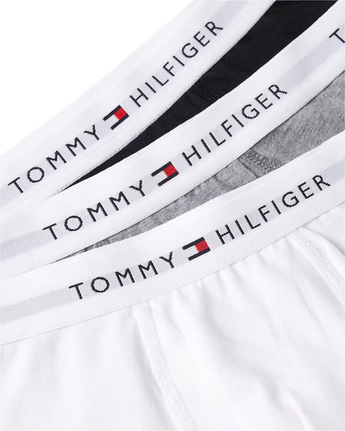 Tommy HilfigerTrunks 3 - pack3 - Pack Heritage Logo Boys Boxer Trunks, Black/White/GreyBoxers - and - Briefs.net