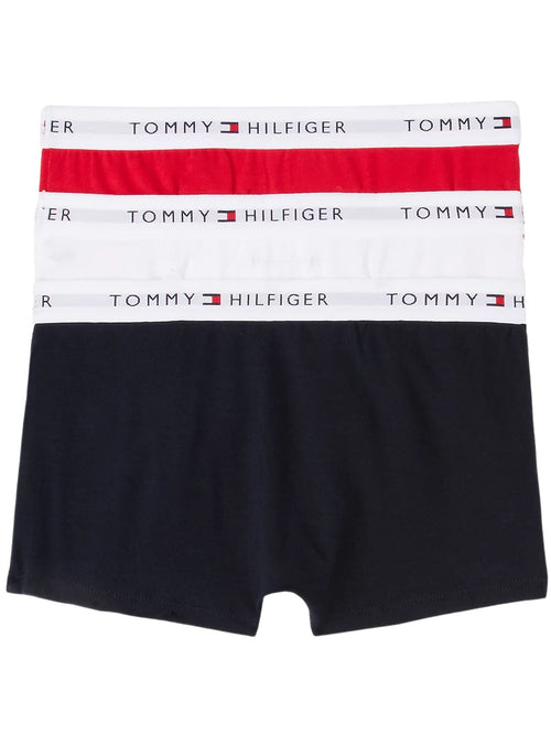 Tommy HilfigerTrunks 3 - pack3 - Pack Heritage Logo Boys Boxer Trunks, Red/White/NavyBoxers & Briefs