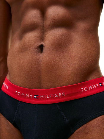 Tommy HilfigerBriefs 3 - pack3 - Pack Heritage Logo Briefs, Navy w/ red/white/navyBoxers - and - Briefs.net