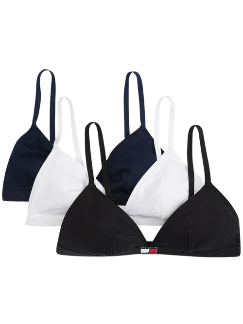 Tommy HilfigerBra 3 - pack3 - Pack Heritage Logo Triangle Bras, Black/White/NavyBoxers & Briefs