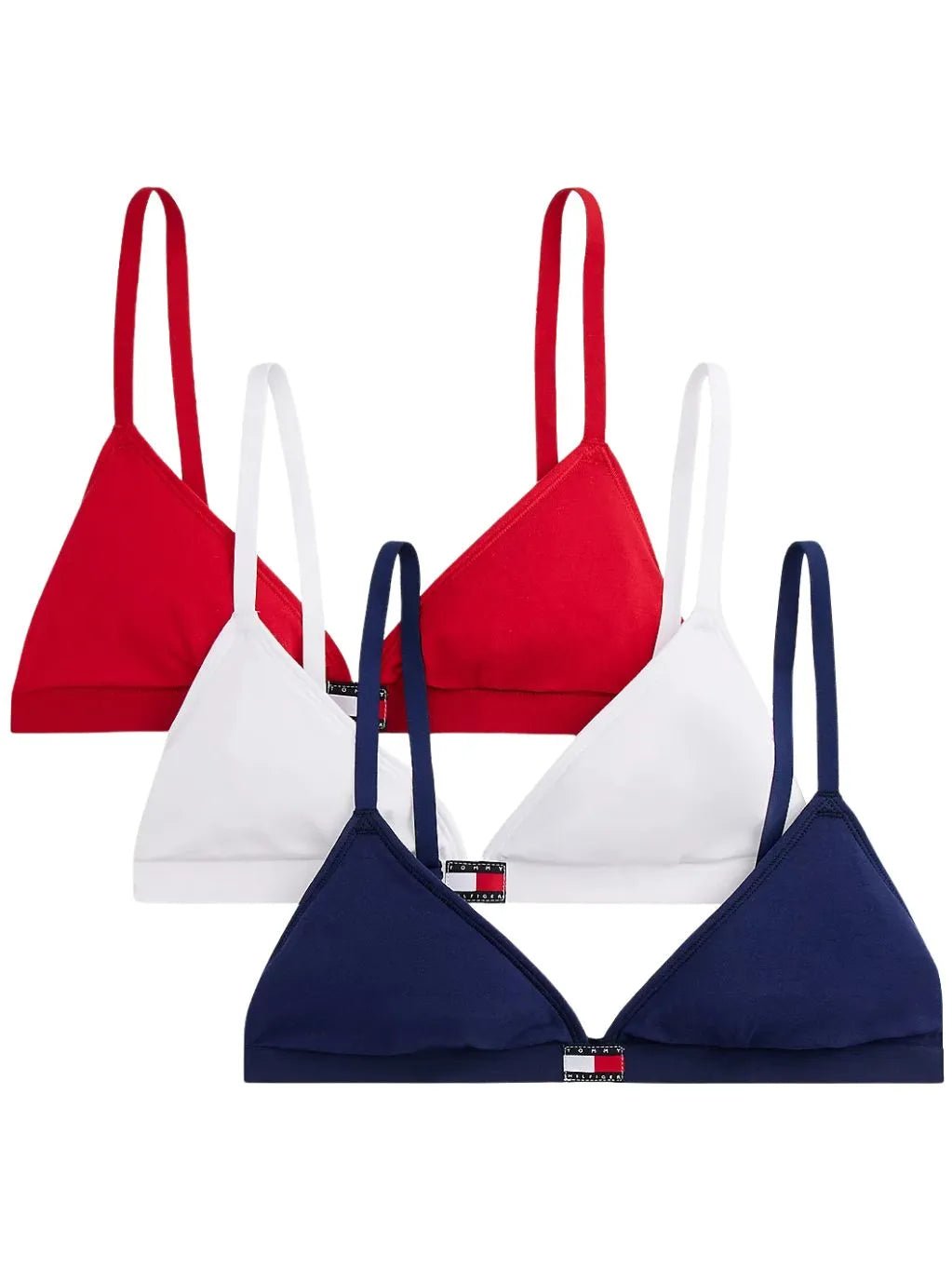 Tommy HilfigerBra 3 - pack3 - Pack Heritage Logo Triangle Bras, Red/White/NavyBoxers & Briefs