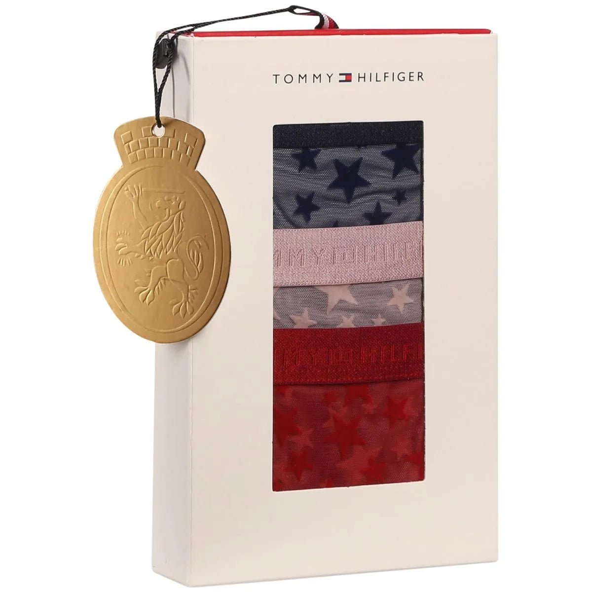 Tommy HilfigerThongs 3 - pack3 - Pack Mesh Stars Thongs Gift Set, Navy/Pink/RedBoxers & Briefs