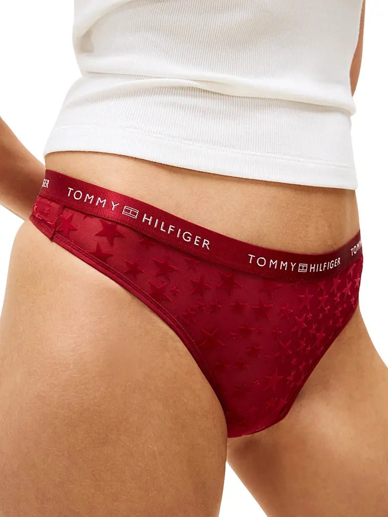 Tommy HilfigerThongs 3 - pack3 - Pack Mesh Stars Thongs Gift Set, Silver/Red/PinkBoxers & Briefs