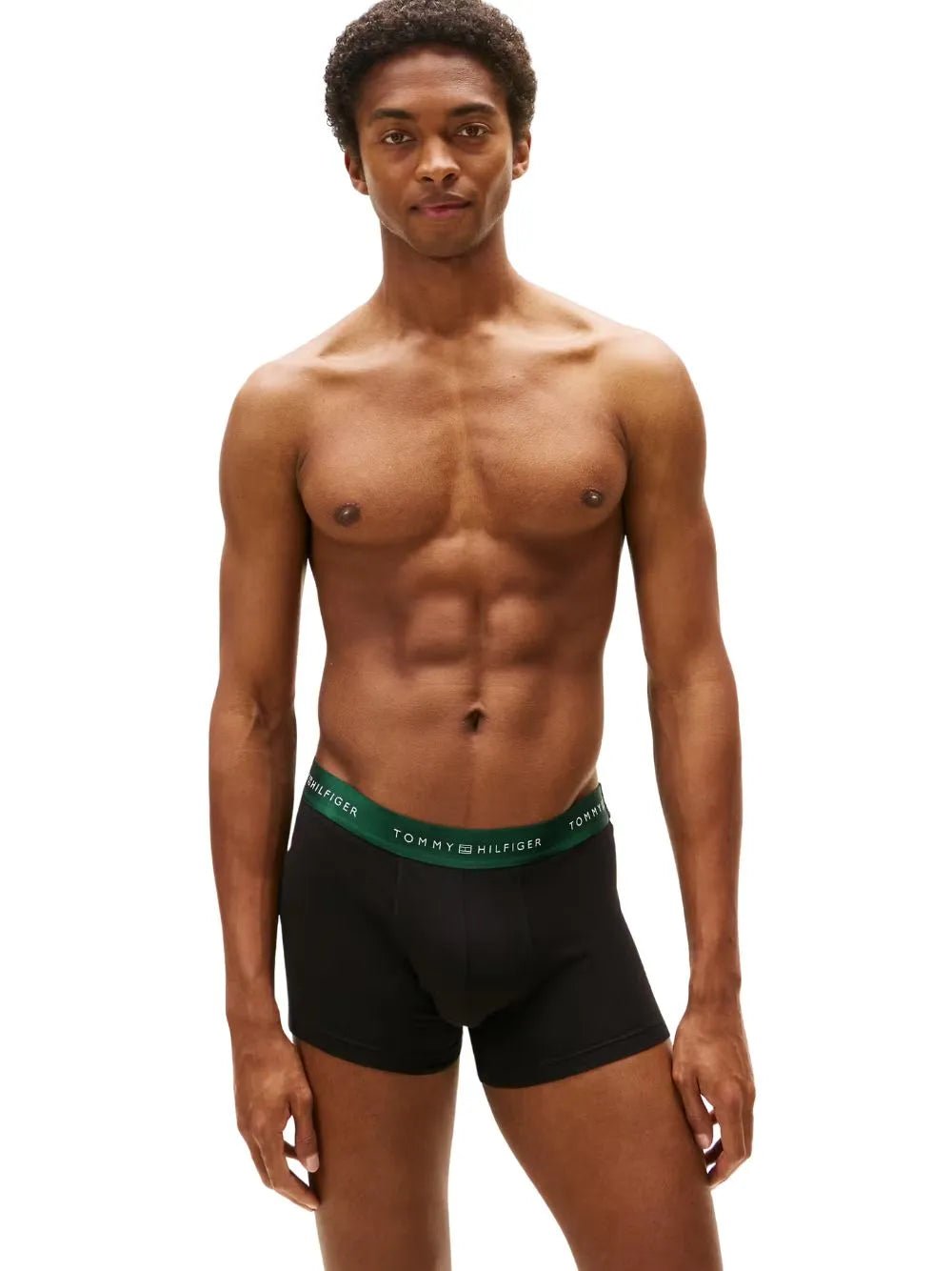 Tommy HilfigerTrunks 3 - pack3 - Pack Metallic Waistband Boxer Trunks Gift Set, Black w/ green/rouge/silverBoxers & Briefs