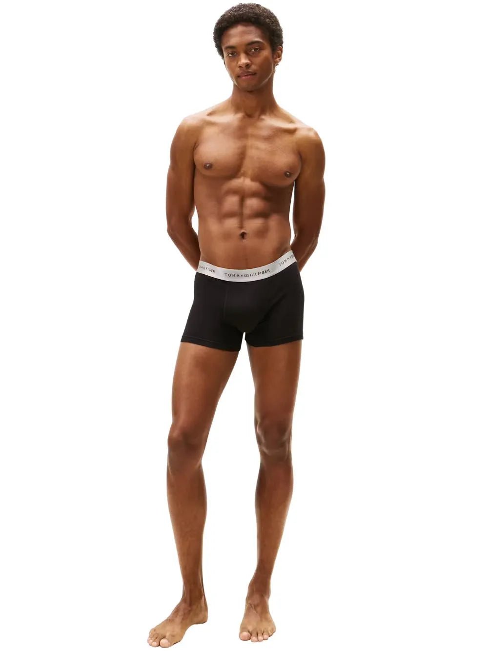 Tommy HilfigerTrunks 3 - pack3 - Pack Metallic Waistband Boxer Trunks Gift Set, Black w/ green/rouge/silverBoxers & Briefs