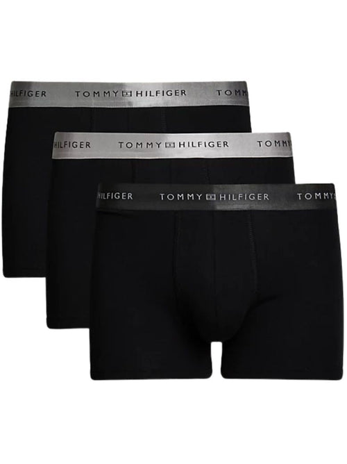 Tommy HilfigerTrunks 3 - pack3 - Pack Metallic Waistband Boxer Trunks Gift Set, BlackBoxers - and - Briefs.net
